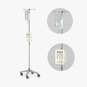 Hospital dripping Low-poly