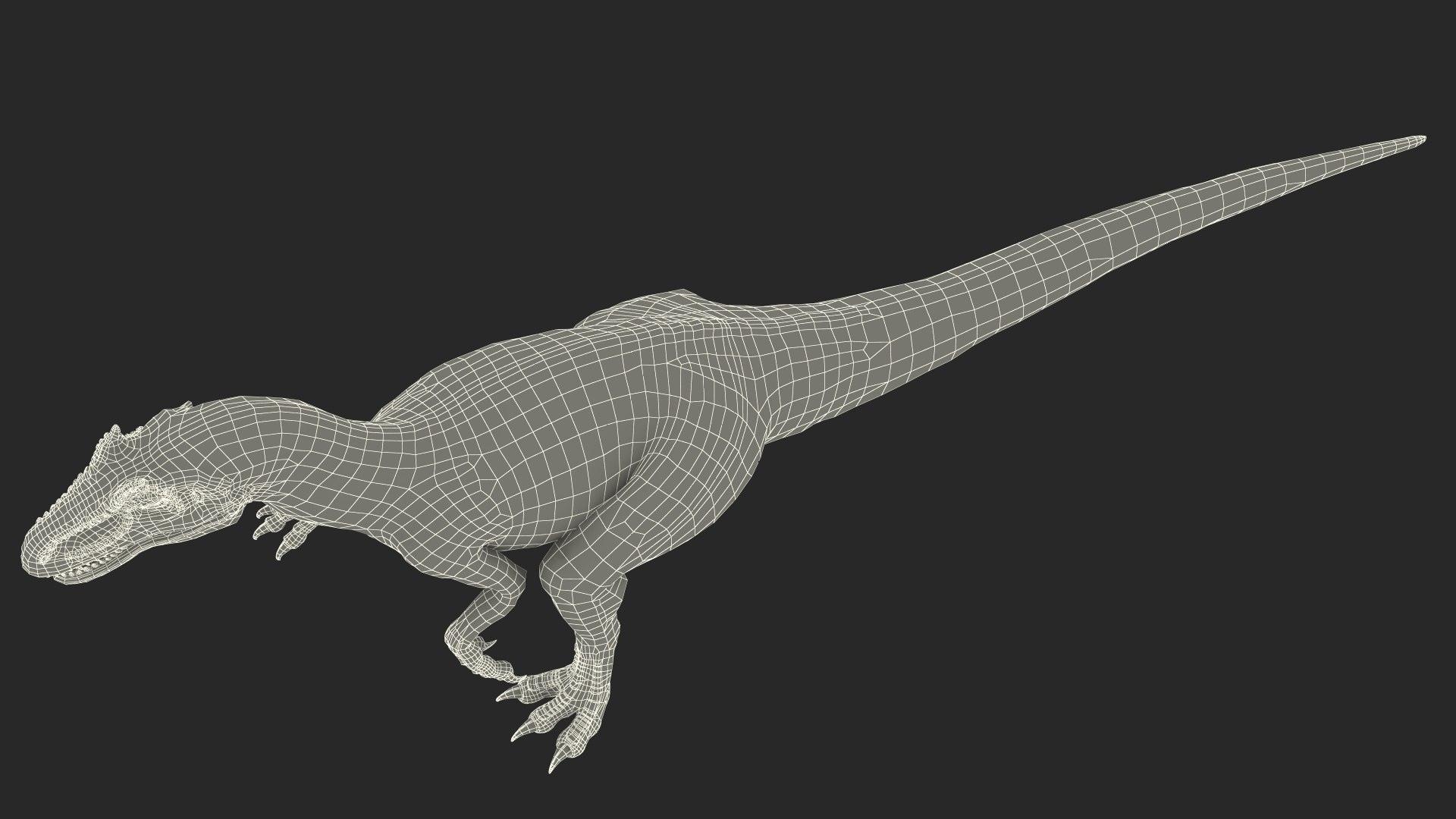 Allosaurus Running 3D model - TurboSquid 2161045