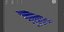 Pontonboot-Set 3D-Modell