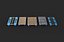 Pontonboot-Set 3D-Modell