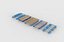 Pontonboot-Set 3D-Modell