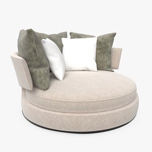 3D sofa seat furniture model