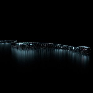 snake lighting animate 3D model