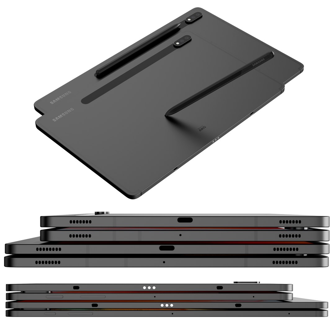 Samsung Galaxy Tab S8 and S8 Plus model https://p.turbosquid.com/ts-thumb/bL/Djnh50/r5/3r/jpg/1648842286/1920x1080/fit_q87/8aa4b18df5877e448dea046e5cb5ccbb30d03827/3r.jpg