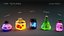 3D model Animated Glowing Potions Set 5 - Game-Ready - PBR Assets