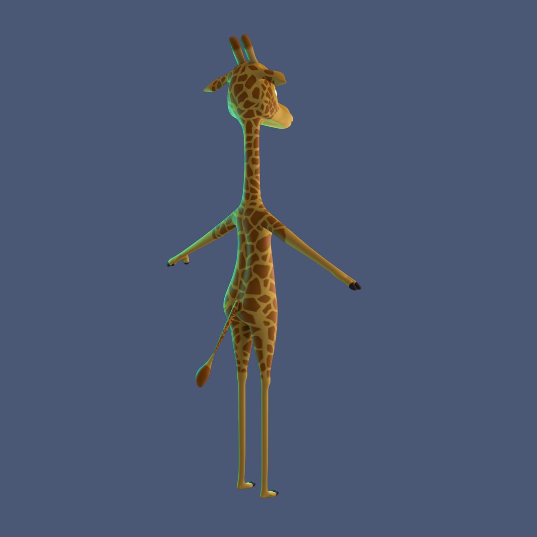 3D Stylized Giraffe Rigged - TurboSquid 2012005