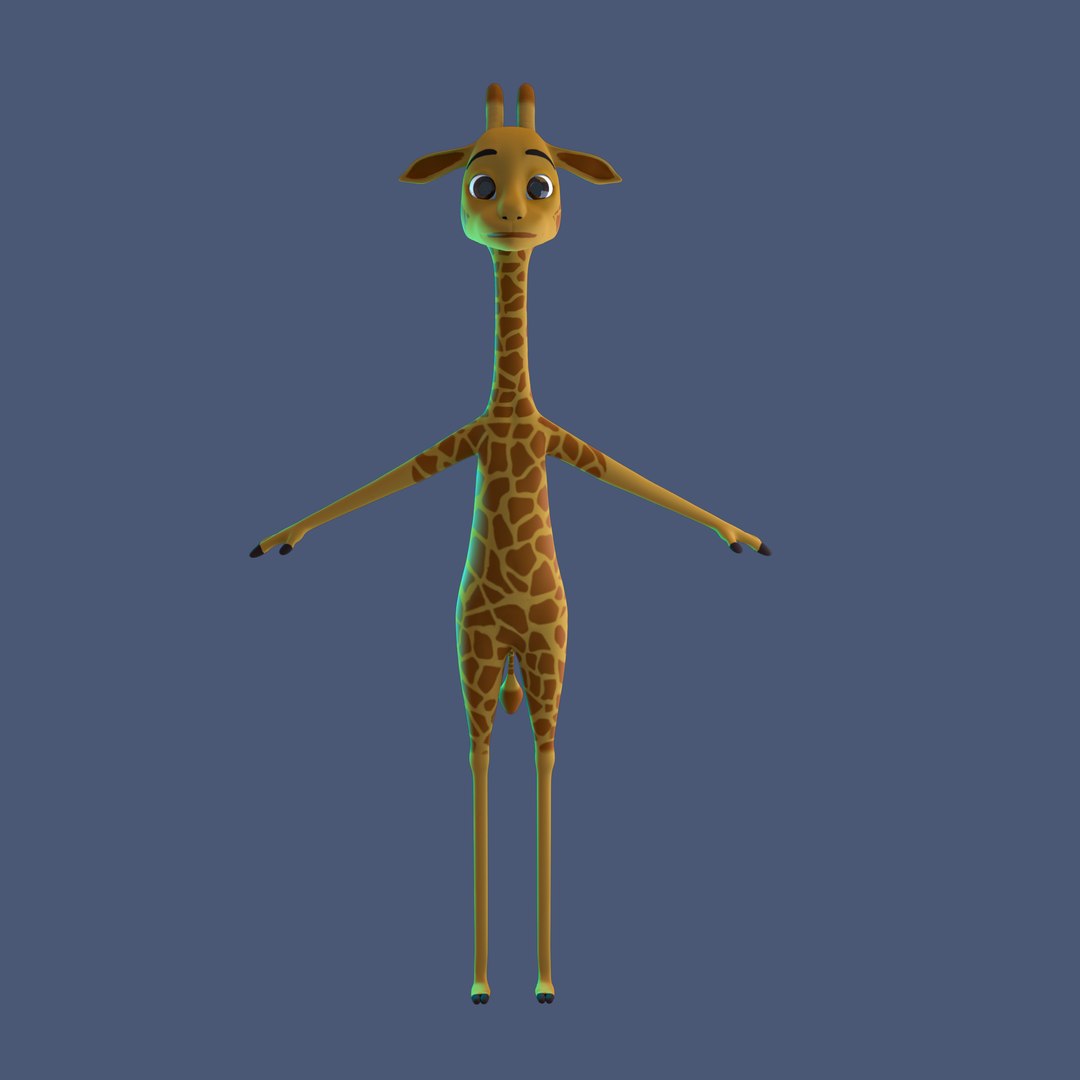 3D Stylized Giraffe Rigged - TurboSquid 2012005