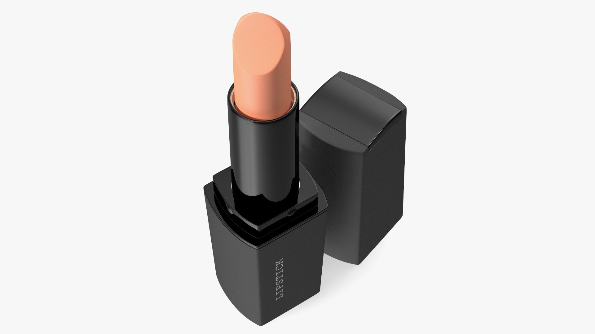 Brown Color Square Lipstick 3D model preview