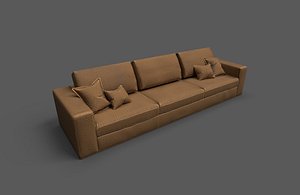 3D model Low Poly Sofa