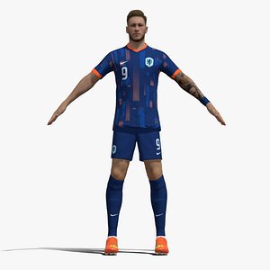 T-Pose Rigged Weghorst Netherlands Euro 2024