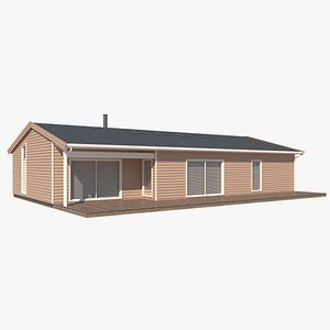 log house 3d model