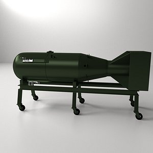 3dsmax little boy atomic bomb