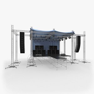 3D outdoor concert stage equipment