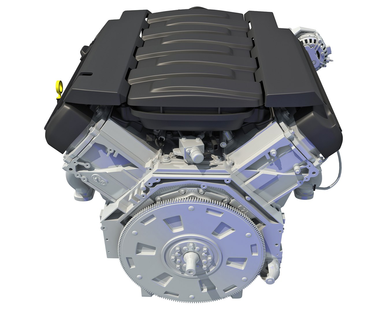 3D V8 Engine Semi Interior - TurboSquid 1349283
