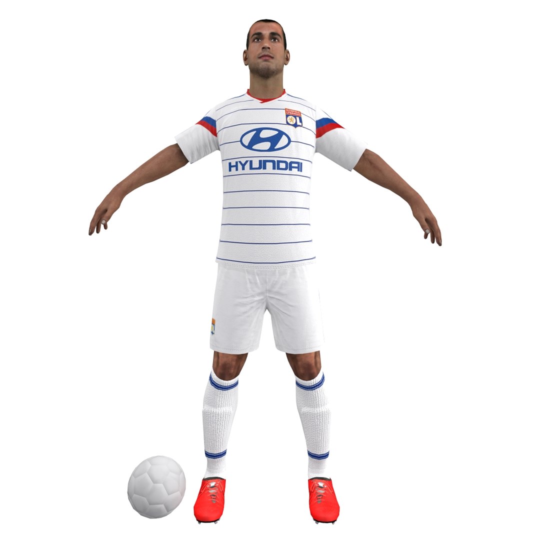 3d soccer player model