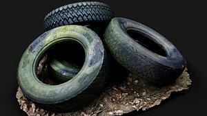 tires truck junkyard trash pt2 PBR photogrammetry 3D
