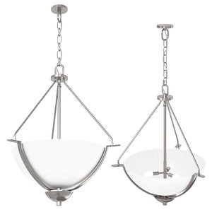 bravo three-light inverted pendant 3D model