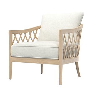 3D Greystone Teak Lounge Chair model