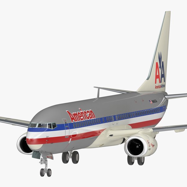 3D model boeing 737-800 american airlines
