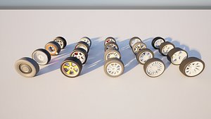 3D model 20 3D Car Wheels Pack