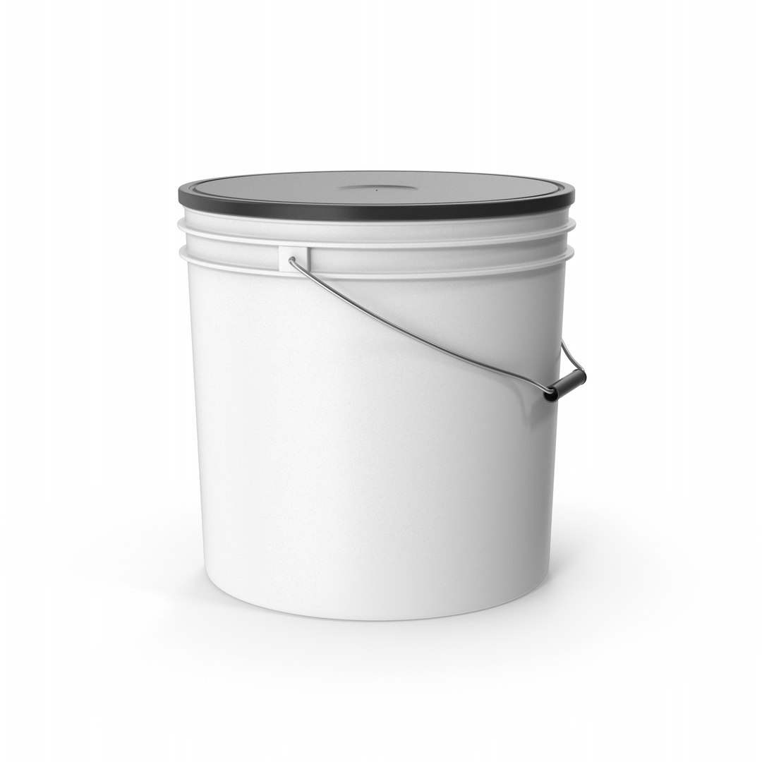 3D Plastic Paint Bucket TurboSquid 1874361
