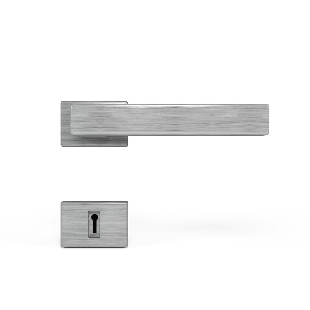 3D Modern Metal Door Handle TurboSquid 1199433