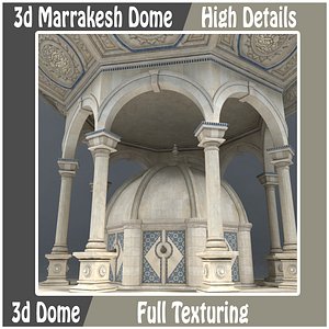 3d marrakesh dome model