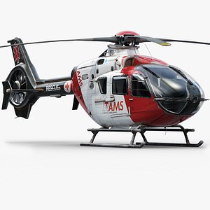 eurocopter ec 135 helicopter 3d model