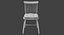 realistic dining chair model