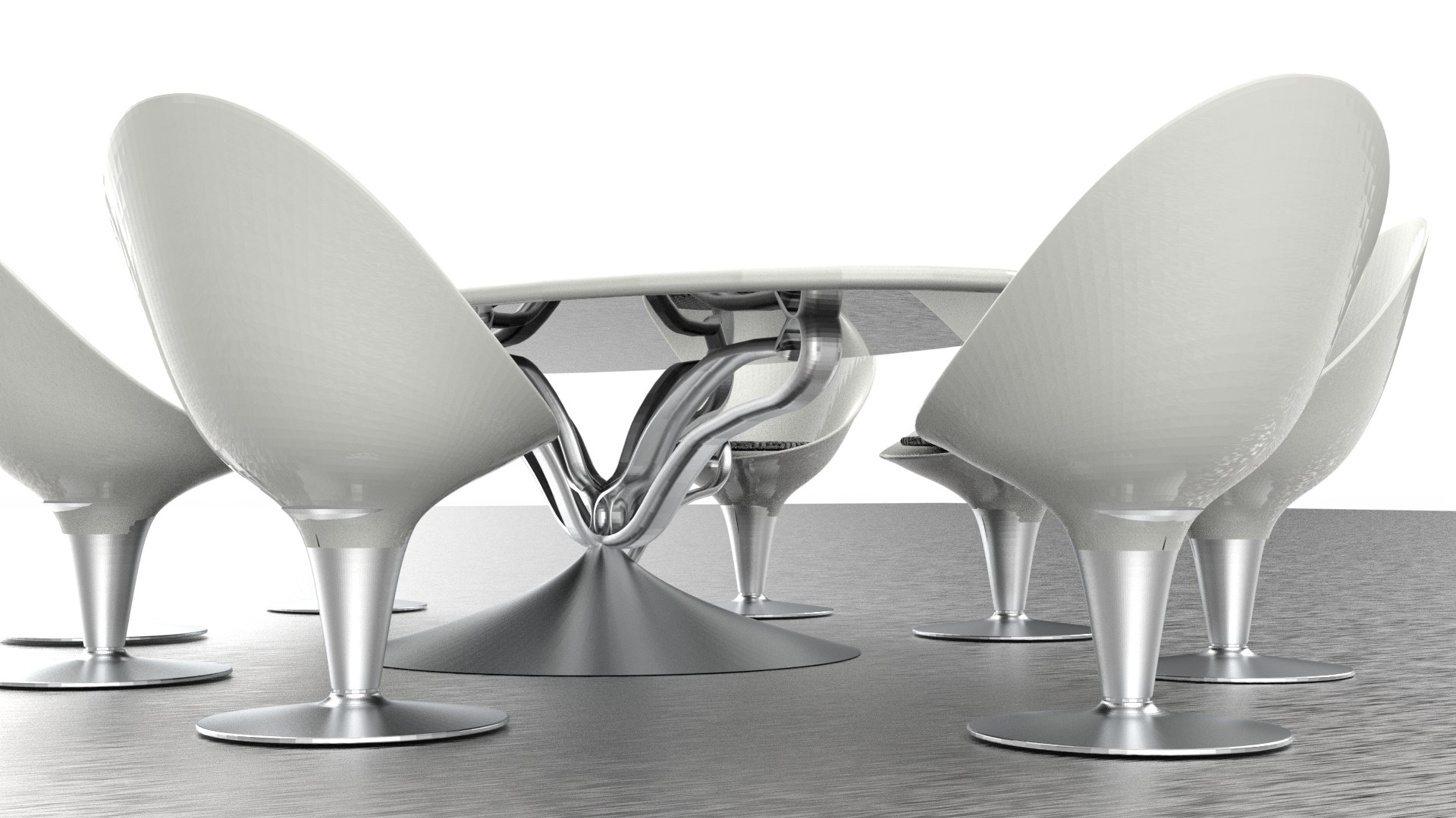 3D Modern Table Set Model - TurboSquid 1921653