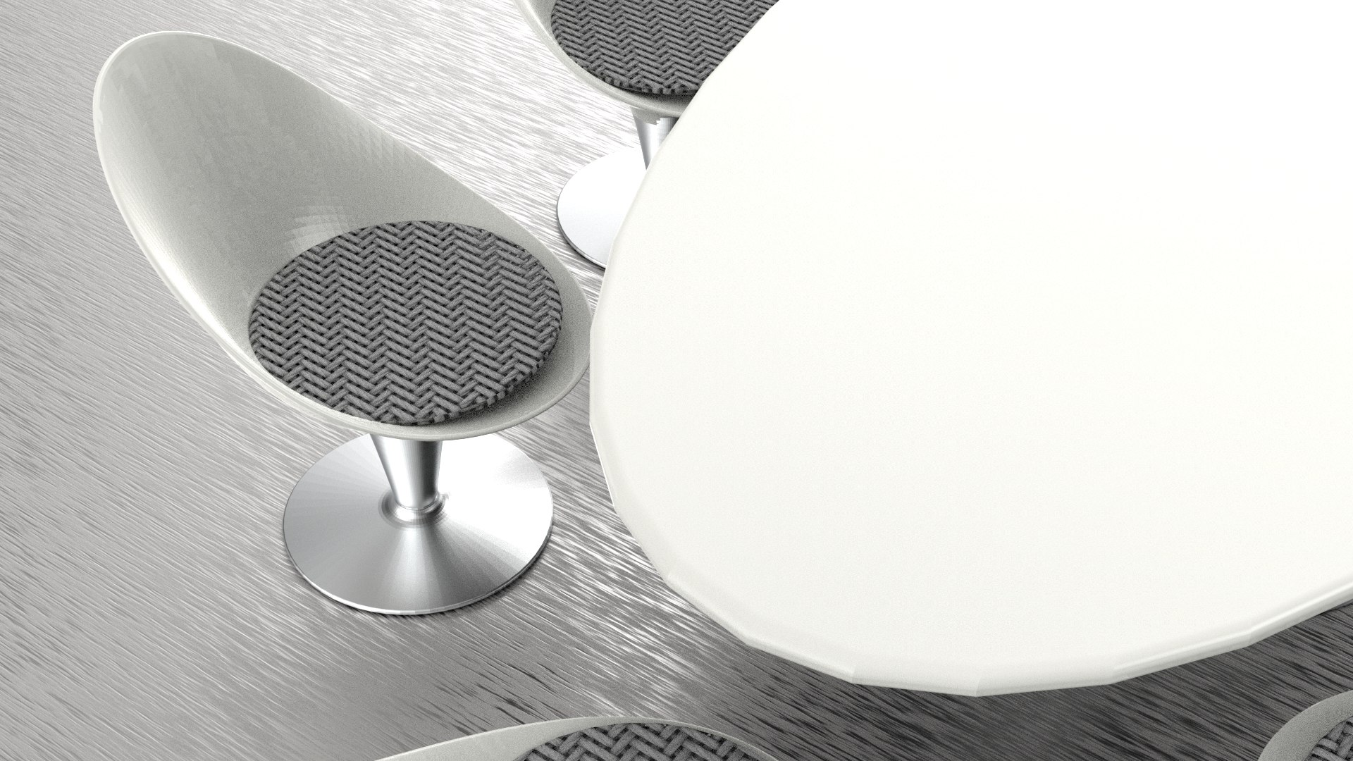 3D Modern Table Set Model - TurboSquid 1921653