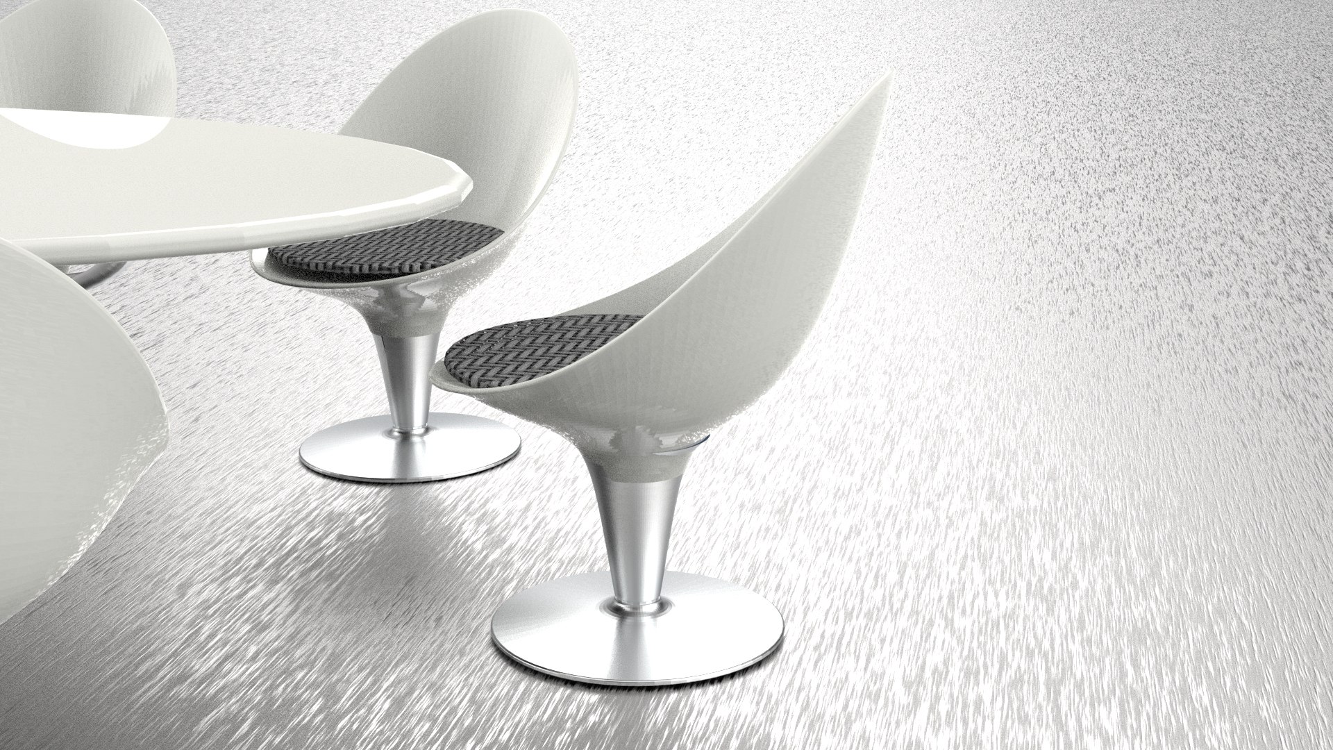 3D Modern Table Set Model - TurboSquid 1921653