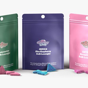 3D Edible marijuana gummies model
