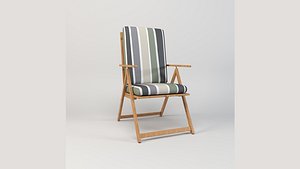 3D model Folding Stripe Chair