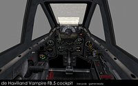 de Havilland Vampire FB.5 cockpit