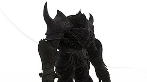 Obsidian Tank Beast Game-Ready Armored Creature Low-poly 3D model 3D