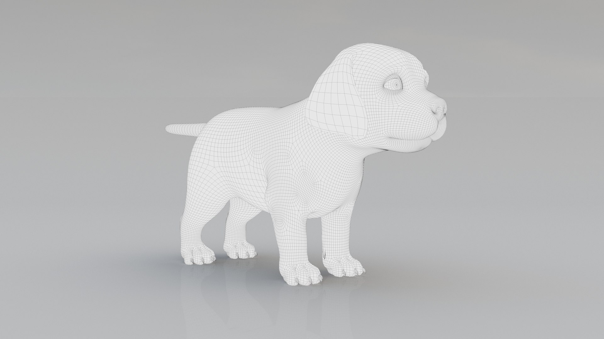 3D Model Dog Puppy Golden Retriever FUR ANIMATED - TurboSquid 1959346