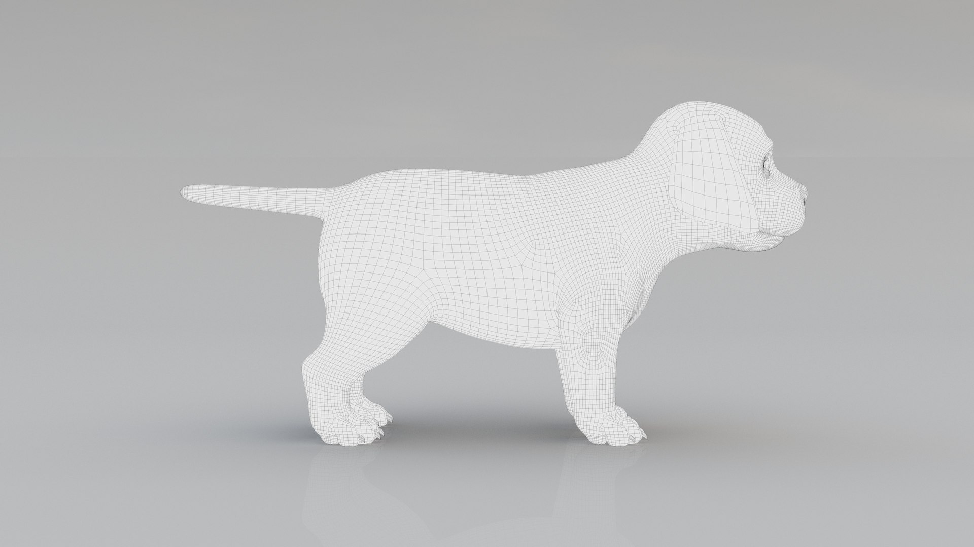 3D Model Dog Puppy Golden Retriever FUR ANIMATED - TurboSquid 1959346