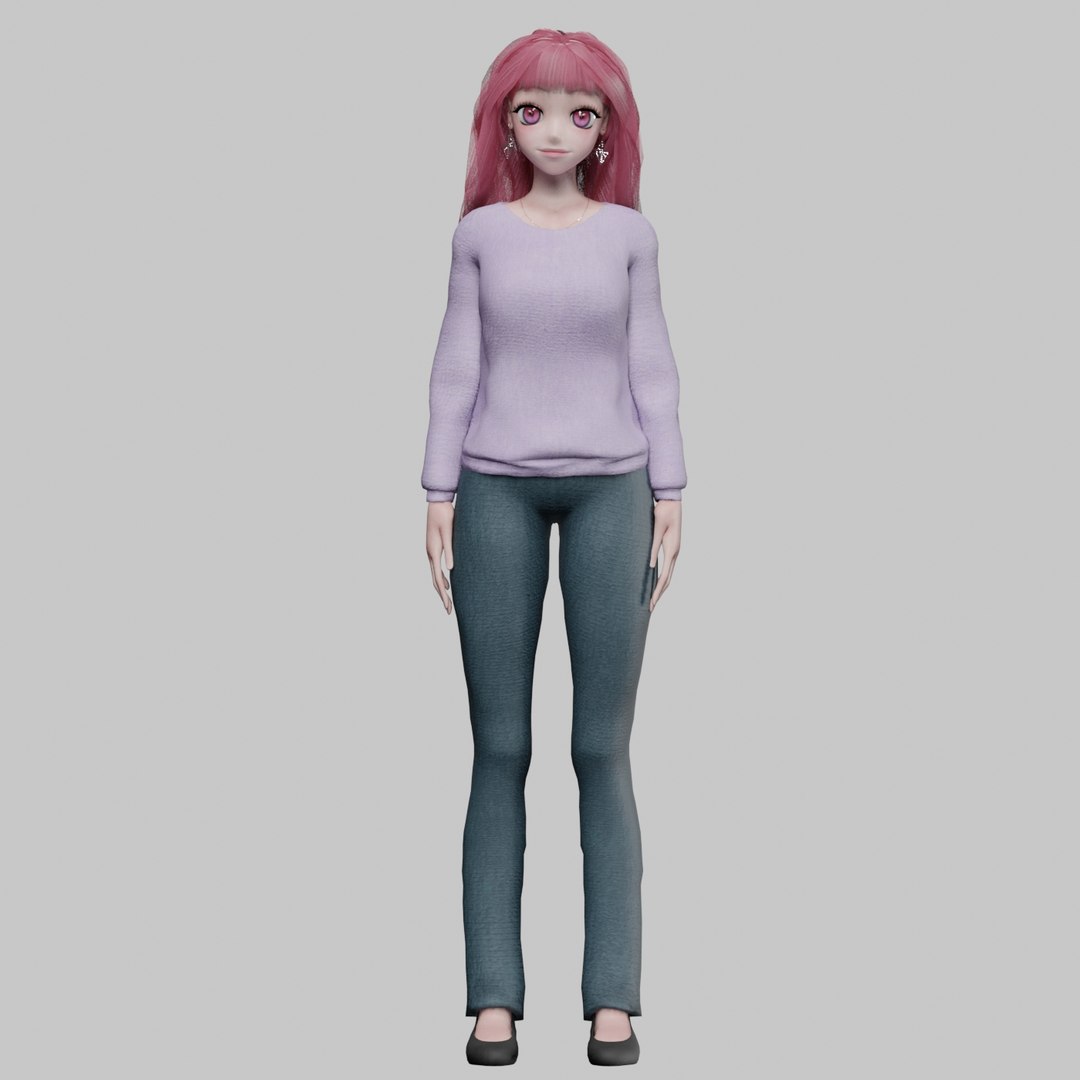 3D Basic Beautiful Girl V35652 - TurboSquid 2269177