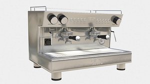 Bar coffee machine medium poly Low-poly 3D model