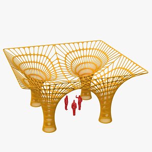 Organic Pavilion Parametric Structure 02