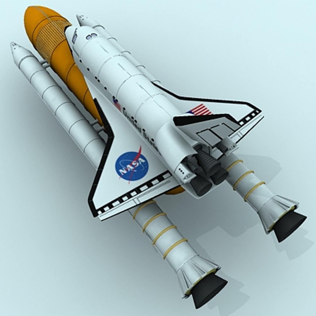 3d Discovery Space Shuttle