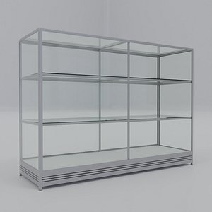 Retail Display Case - ShowCase - Stainless Steel Glass - Counter Glass - Steling - Etalase