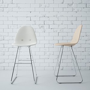 3d model eyes chair