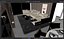 3D model Modern Minimalist Living and Dining Room Interior