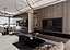3D model Modern Minimalist Living and Dining Room Interior