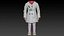 3D 모델 소녀 3 다른 체형 인쇄 준비