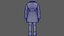 3D 모델 소녀 3 다른 체형 인쇄 준비