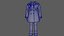 3D 모델 소녀 3 다른 체형 인쇄 준비