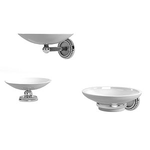 thg soap antuque glass dish t classic chrome wall mounted